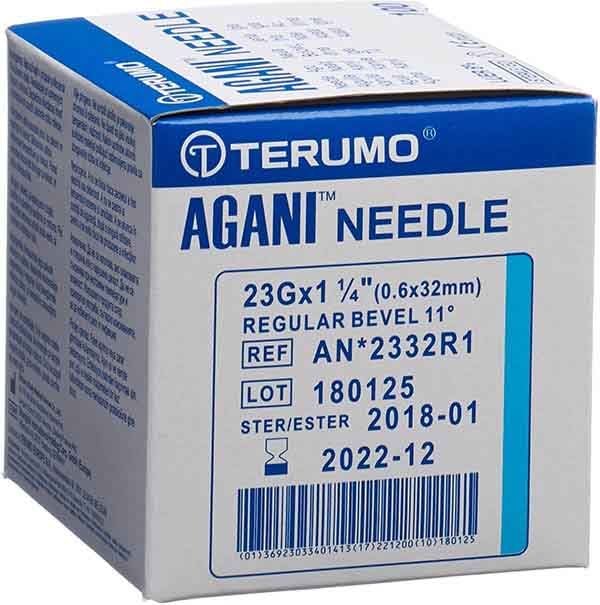 Terumo Spritze 23G 0.60 x 32 mm Kanüle Luer zentrisch MDS 100 Stück