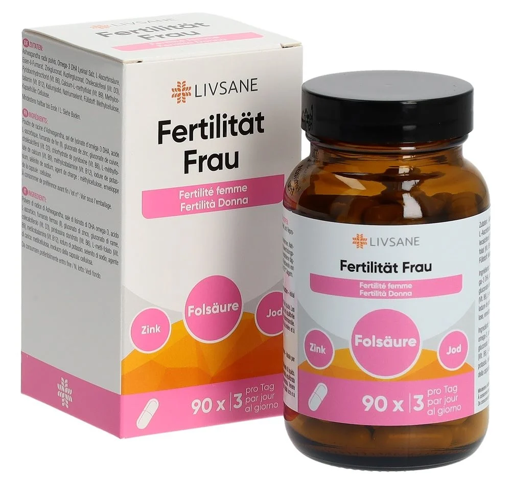 LIVSANE Fertilität Frau Kaps Glas 90 Stück