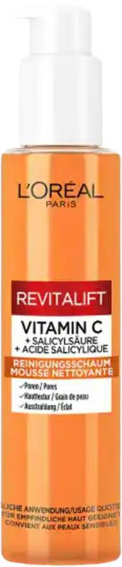 L'OREAL PARIS Revitalift Cream Foam Cleanser Vitamin C 150ml