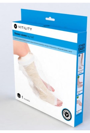 VITILITY Duschüberzug halbes Bein (neu)