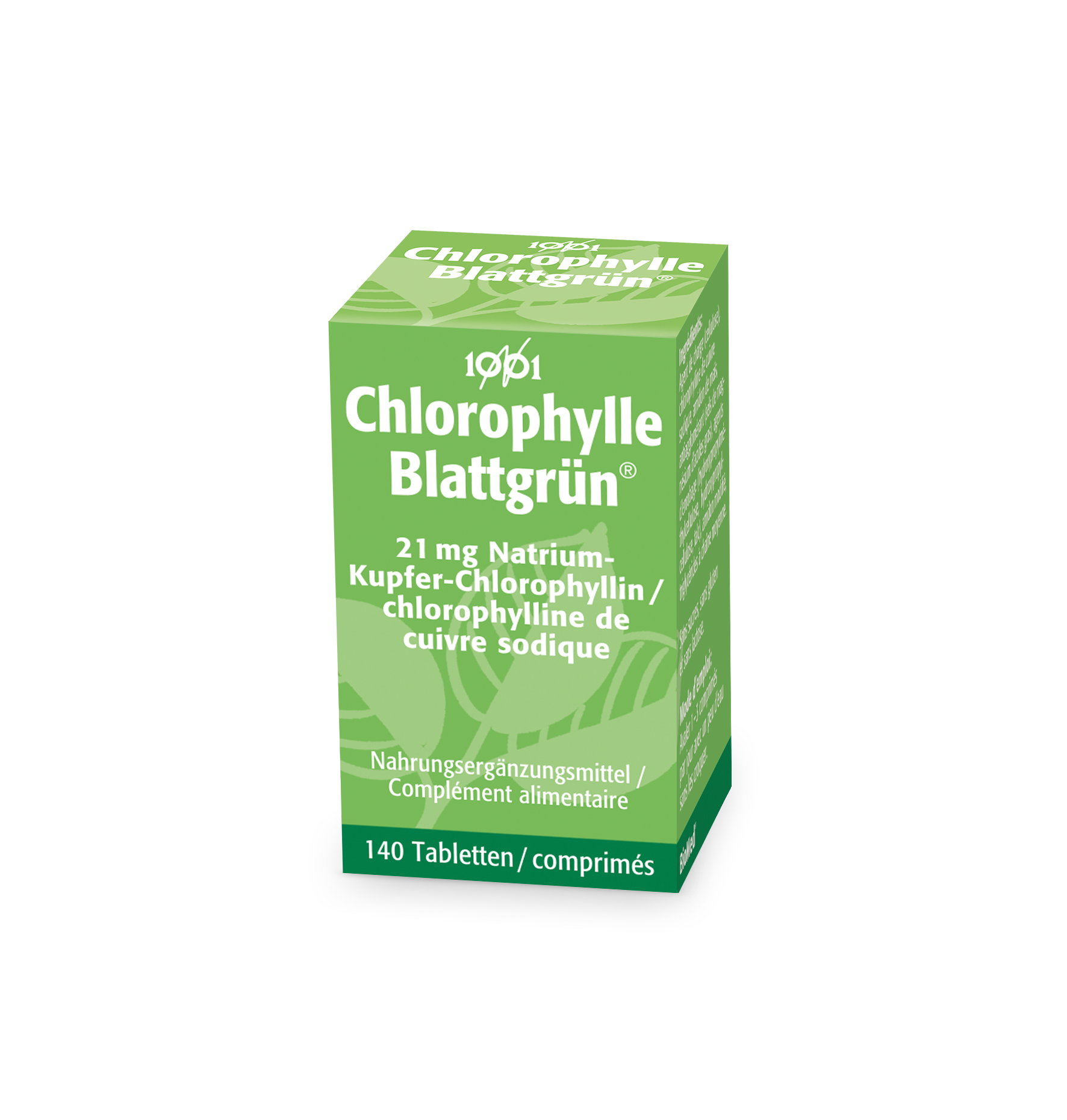 1001 BLATTGRÜN Filmtabletten Glasflasche 140 Stück 1001 BLATTGRÜN Filmtabletten Glasflasche 140 Stück