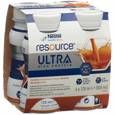 Resource Ultra High Protein XS Caramel 4 Fl 125ml Resource Ultra High Protein XS Caramel 4 Fl 125ml