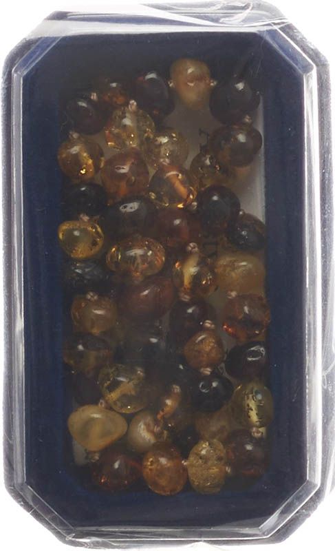 AMBERSTYLE Bernstein 36cm multicolor glanz Karab