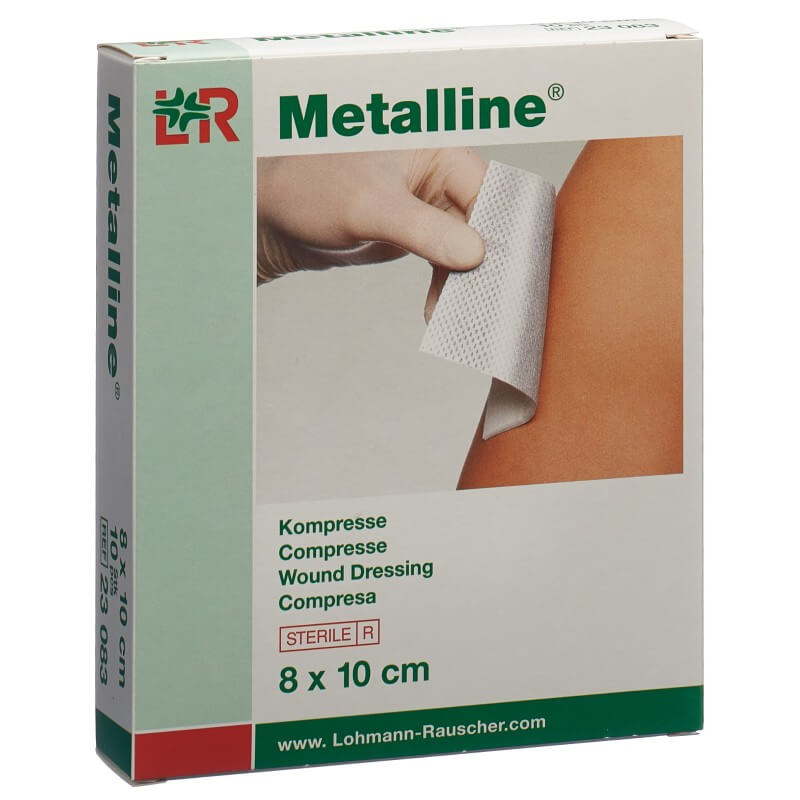 Metalline Kompressen 8x10cm steril Btl 10 Stück