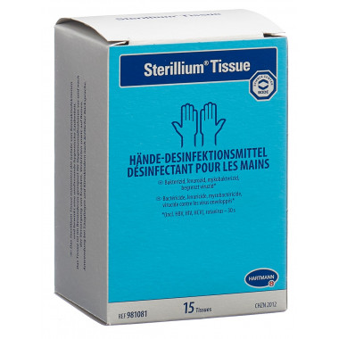 Sterillium Tissue Desinfektionstücher 15 Stück Sterillium Tissue Desinfektionstücher 15 Stück