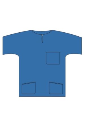BARRIER Scrub Suit Shirt L blau 48 Stück BARRIER Scrub Suit Shirt L blau 48 Stück