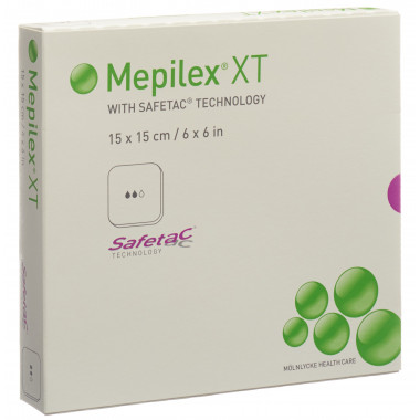 Mepilex Safetac XT 15x15cm steril 5 Stück