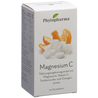 PHYTOPHARMA Magnesium C Kautabletten 120 Stück PHYTOPHARMA Magnesium C Kautabletten 120 Stück