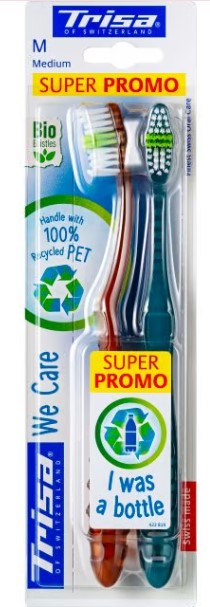 Trisa We Care Zahnbürste medium DUO