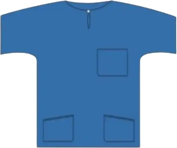 BARRIER Scrub Suit Shirt S blau 48 Stück BARRIER Scrub Suit Shirt S blau 48 Stück