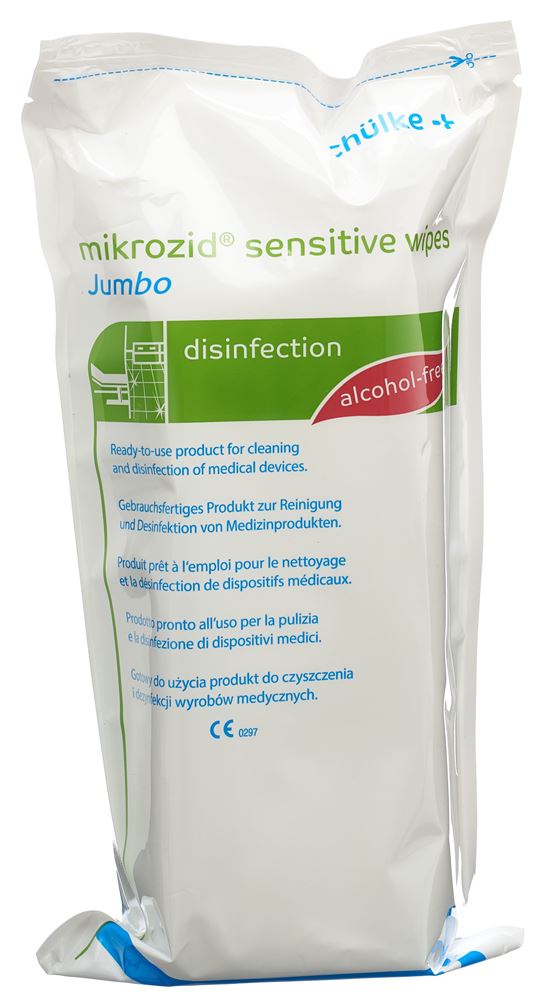 MIKROZID Sensitive wipes Jumbo refill Btl 200 Stück