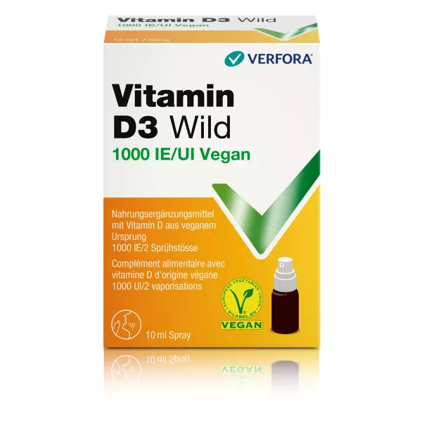 Vitamin D3 Wild Spray 1000 IE vegan 10ml Vitamin D3 Wild Spray 1000 IE vegan 10ml