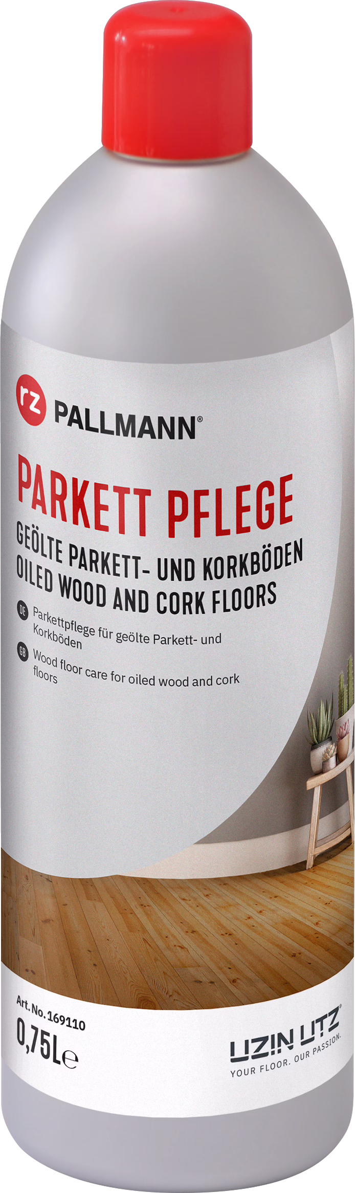 RZ Parkett Pflege für geölte Böden Flasche 750ml