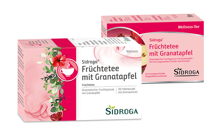SIDROGA Früchtetee mit Granatapfel 20 Beutel 2g SIDROGA Früchtetee mit Granatapfel 20 Beutel 2g