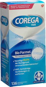 Corega Tabs mit Bio Formel 136 Stück Corega Tabs mit Bio Formel 136 Stück