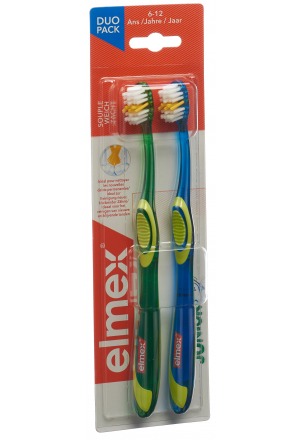 elmex JUNIOR Zahnbürste Duo 2 Stück elmex JUNIOR Zahnbürste Duo 2 Stück