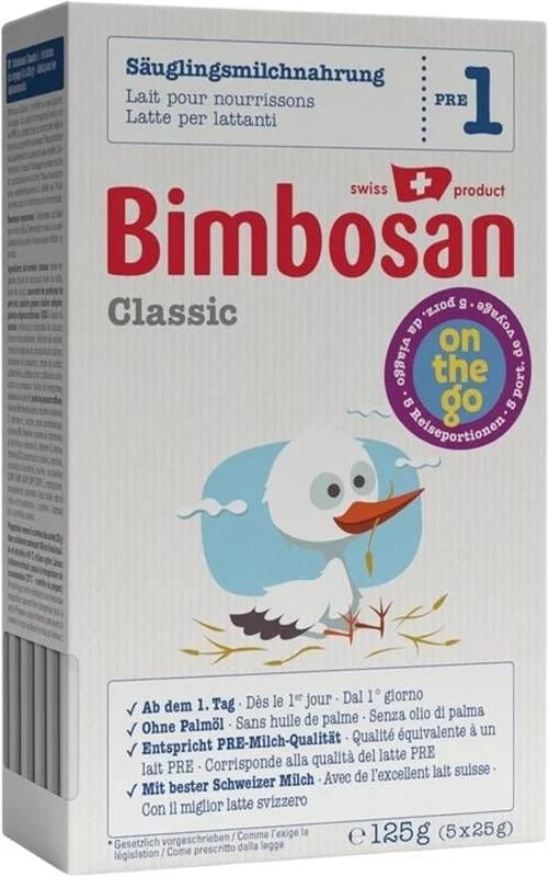 BIMBOSAN Classic 1 Säugling Reise 5 x 25g BIMBOSAN Classic 1 Säugling Reise 5 x 25g