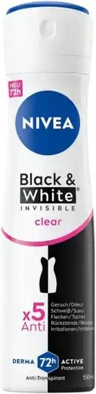 Nivea Deo Inv Bla&Whi Spray Cl Female 150ml
