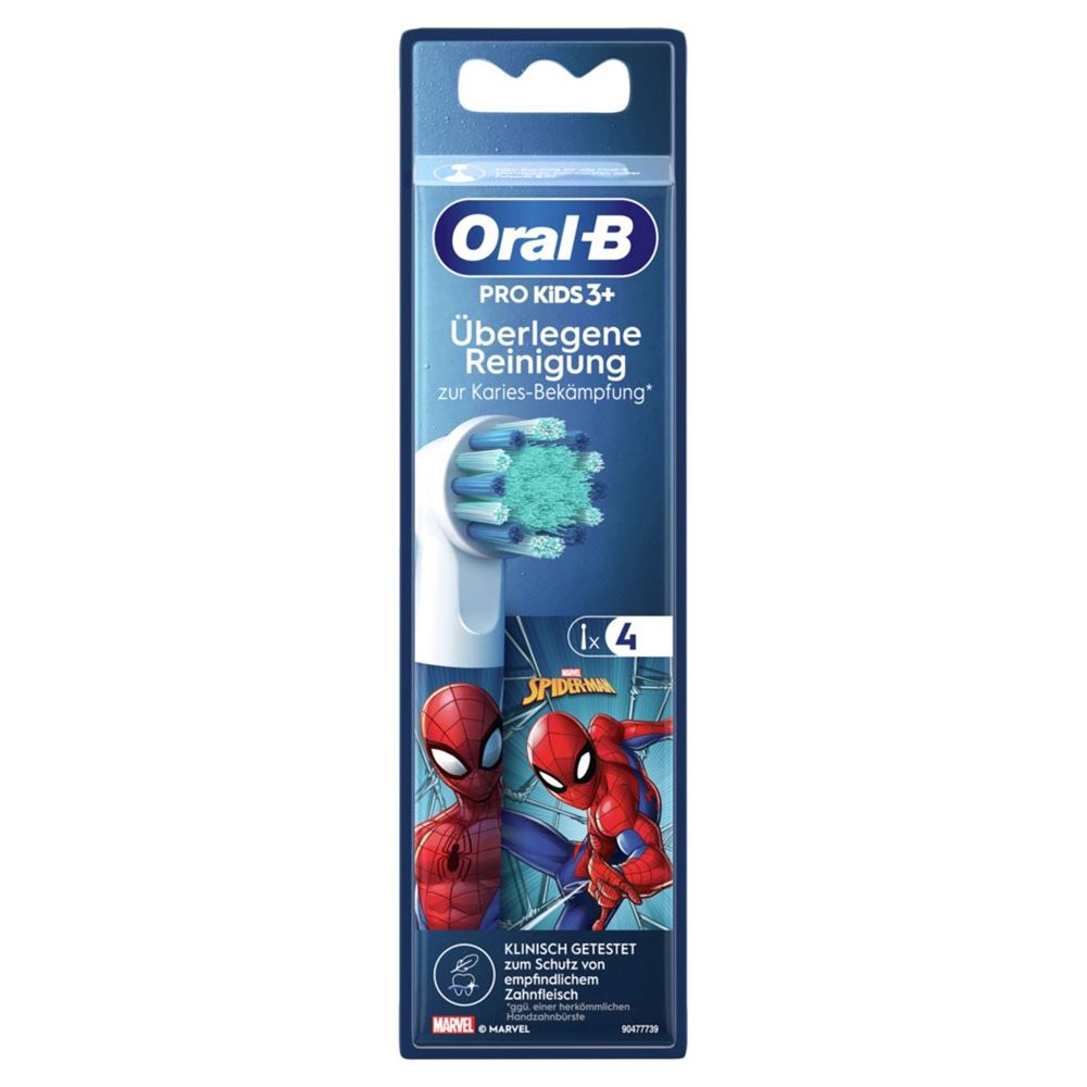 Oral-B Aufsteckbürsten Kids Spiderman 4 Stück Oral-B Aufsteckbürsten Kids Spiderman 4 Stück