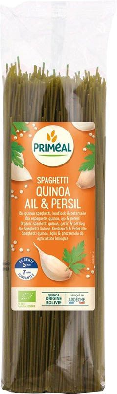 PRIMEAL Spaghetti Quinoa Knoblauch-Petersil 500g PRIMEAL Spaghetti Quinoa Knoblauch-Petersil 500g