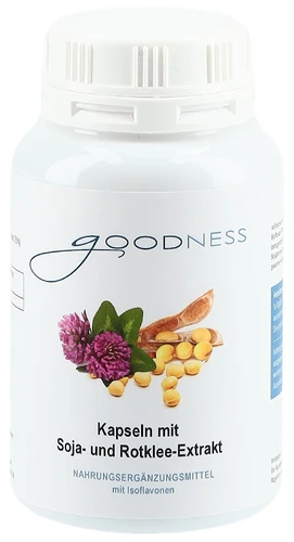 GOODNESS Soja Rotklee Isoflavon Kapseln 440 mg 90 Stück