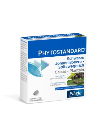 Phytostandard Schwarze Johannisbeere-Spitzwegerich Tabletten 30 Stück