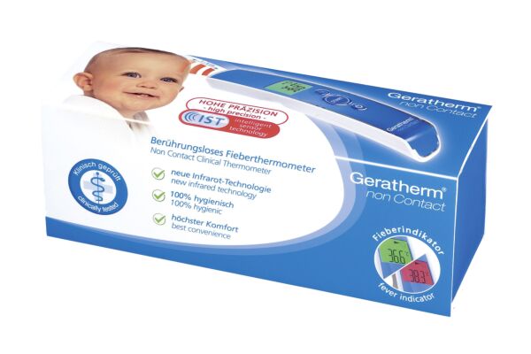 Geratherm non Contact Fieberthermometer Infrarot 1-3 Sekunden Geratherm non Contact Fieberthermometer Infrarot 1-3 Sekunden