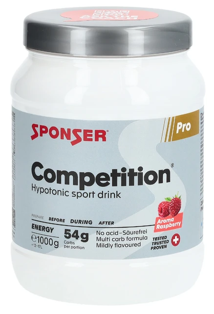 SPONSER® Energy Competitor Pulver Raspberry Dose 1000g
