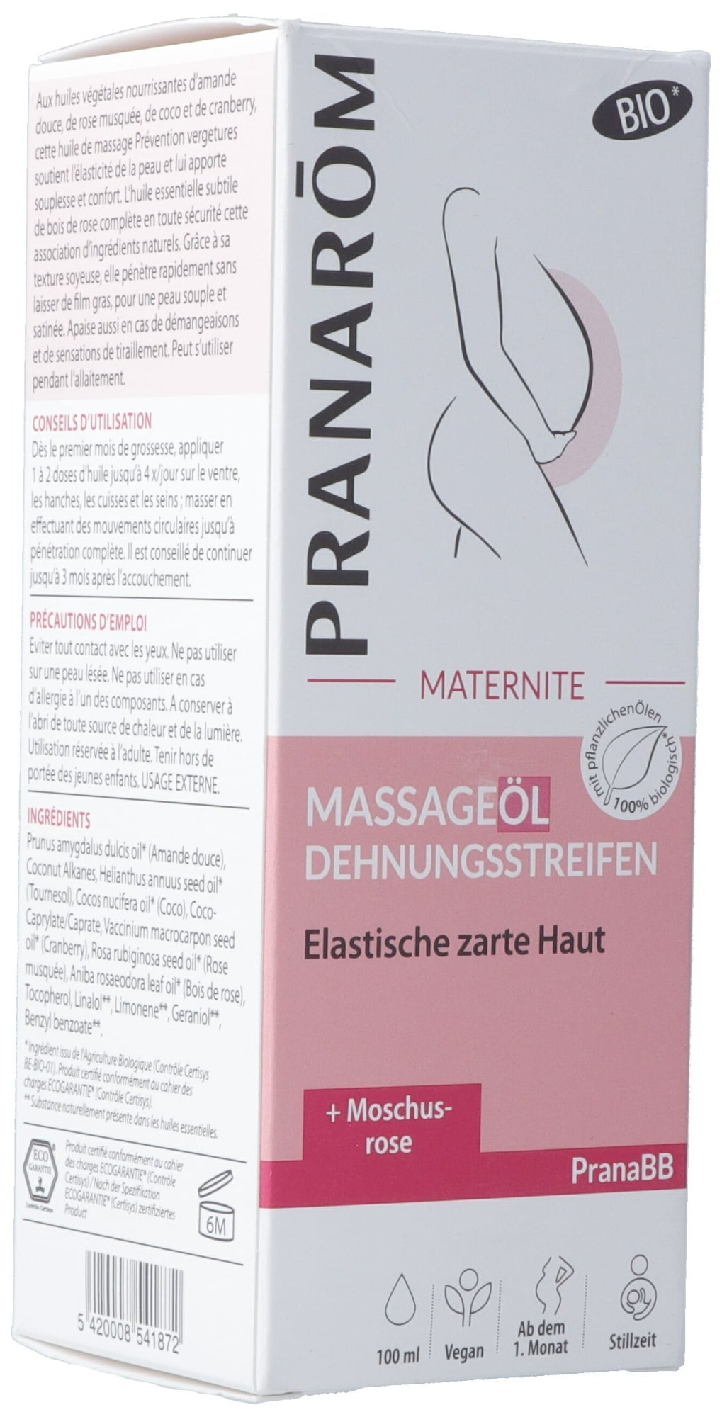PRANAROM PranaBB Massageöl Dehnungsstreifen Bio Eco 100ml PRANAROM PranaBB Massageöl Dehnungsstreifen Bio Eco 100ml