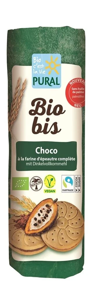 Pural Bio Bis Choco-coco Doppelkek palmölf 300g