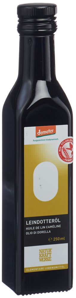 NATURKRAFTWERKE Leindotteröl nativ Demeter 250ml NATURKRAFTWERKE Leindotteröl nativ Demeter 250ml