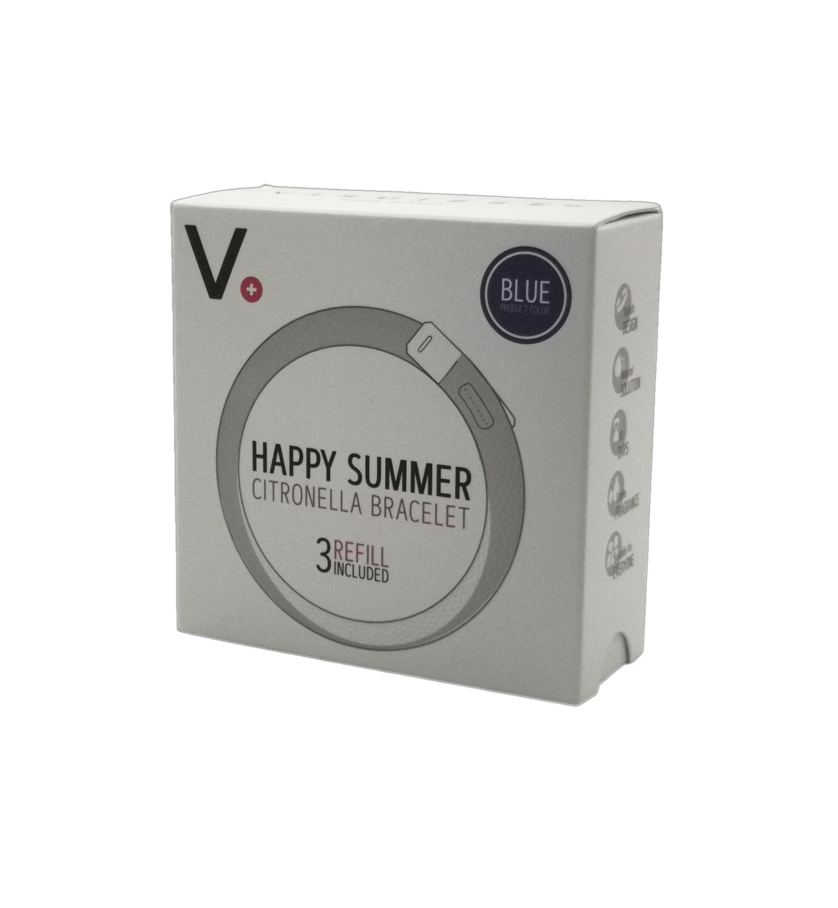 Happy Summer Zitronengras-Armband Blau