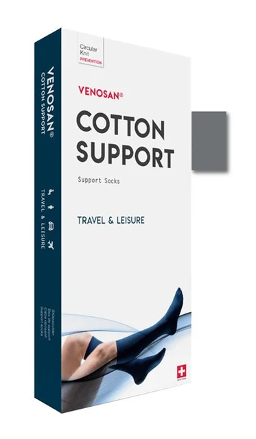 Venosan Cotton Support Socks A-D L anthrazit 1 Paar