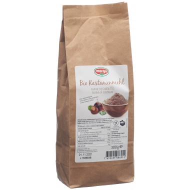Morga Kastanienmehl Bio glutenfrei 300 g Morga Kastanienmehl Bio glutenfrei 300 g