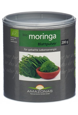 AMAZONAS moringa Bio Blattpulver 100 % pur 200g AMAZONAS moringa Bio Blattpulver 100 % pur 200g