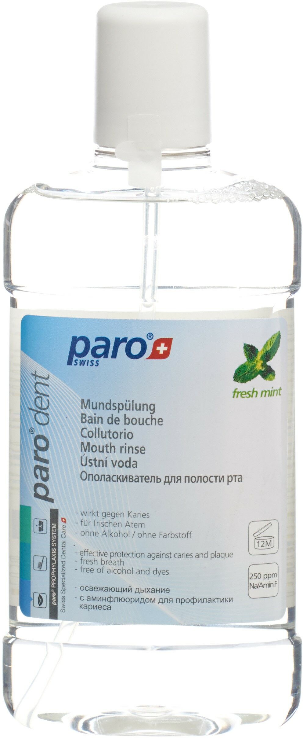 paro® DENT Dentalspülung mit Aminfluorid 500ml