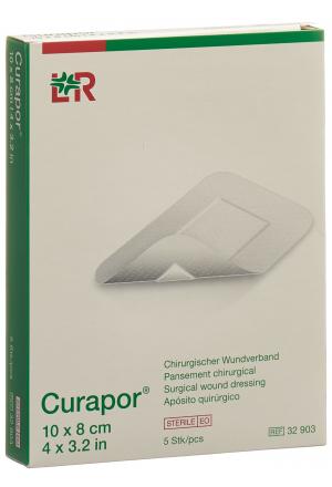 Curapor Chirurgisch Wundverband 10x8cm steril 5 Stück Curapor Chirurgisch Wundverband 10x8cm steril 5 Stück