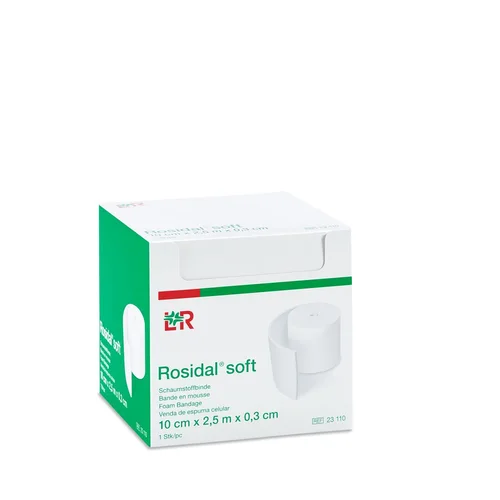 ROSIDAL SOFT Schaumstoffbinde 2.5 m x 10 cm x 0.3cm