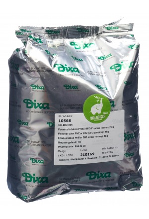 DIXA Fenchel süss PhEur BIO ganz 1kg DIXA Fenchel süss PhEur BIO ganz 1kg