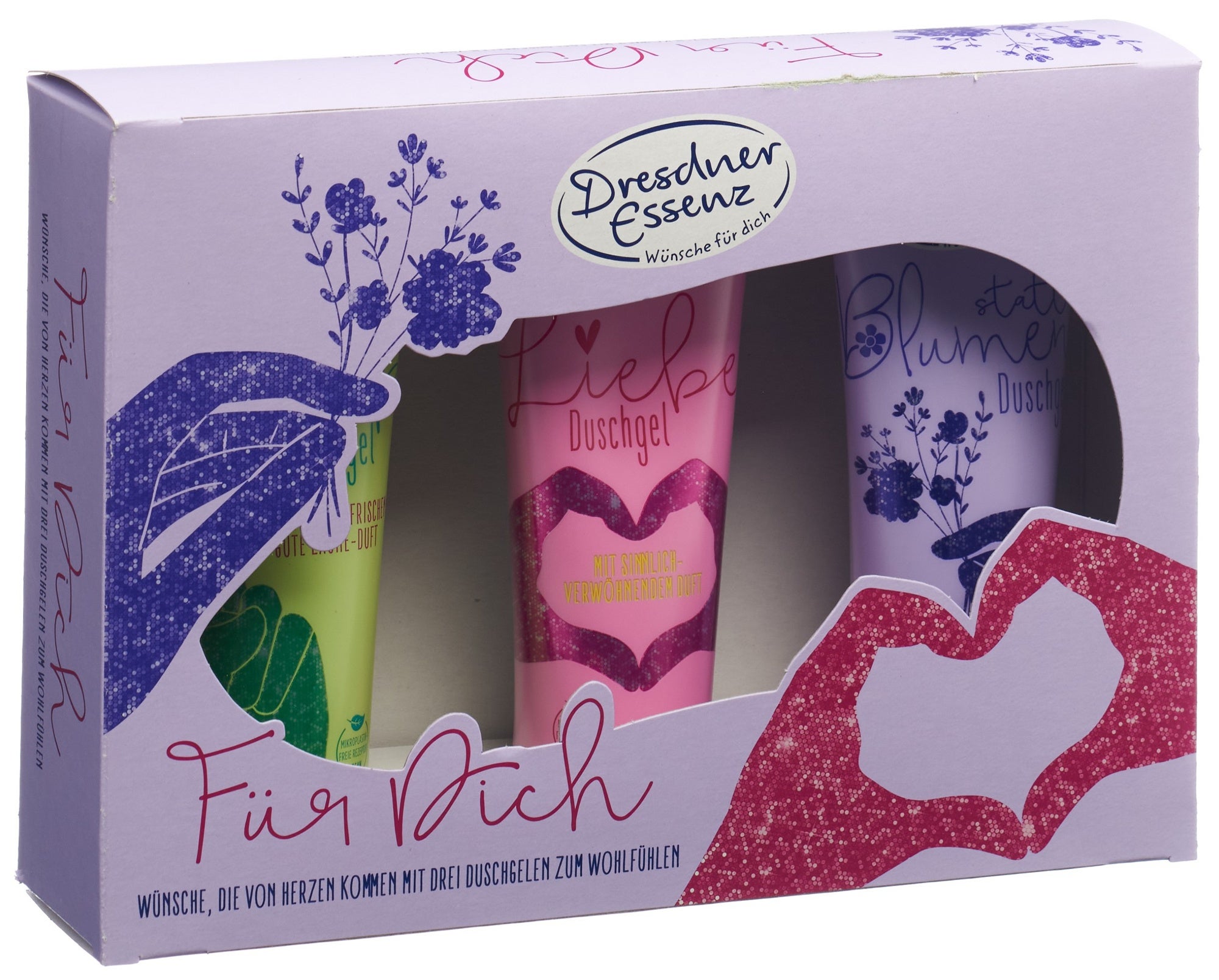 Dresdner Geschenkset Wünsche für dich 3 x 75ml