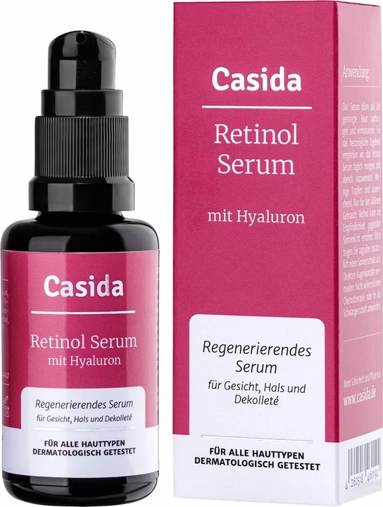 Casida Retinol Serum mit Hyaluron Dispenser 30ml