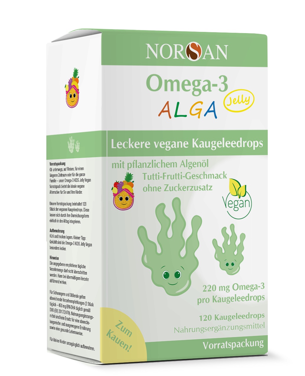 NORSAN Omega-3 ALGA Jelly vegan 120 Stück NORSAN Omega-3 ALGA Jelly vegan 120 Stück