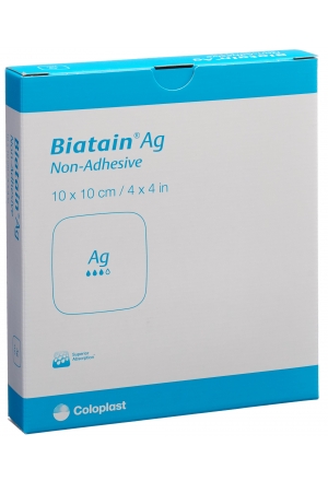 Biatain Ag Non-Adhesive 10x10cm 5 Stück