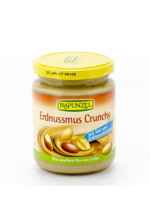 Rapunzel Erdnussmus Crunchy mit Salz 250g Rapunzel Erdnussmus Crunchy mit Salz 250g