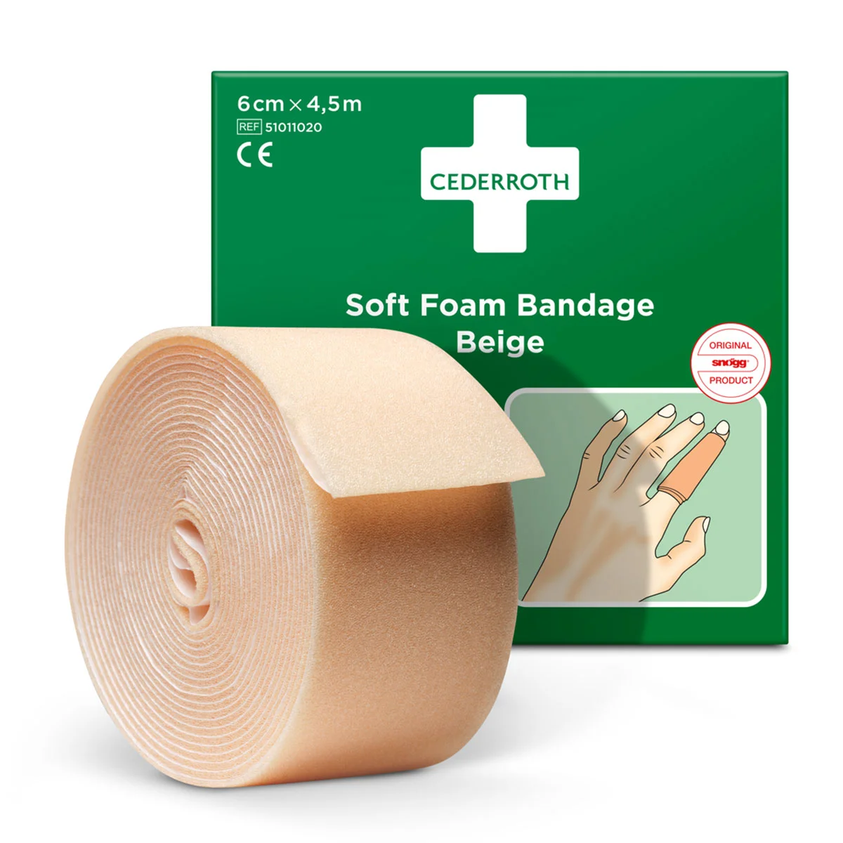 Cederroth Soft Foam Bandage 3cmx4.5m beige Cederroth Soft Foam Bandage 3cmx4.5m beige