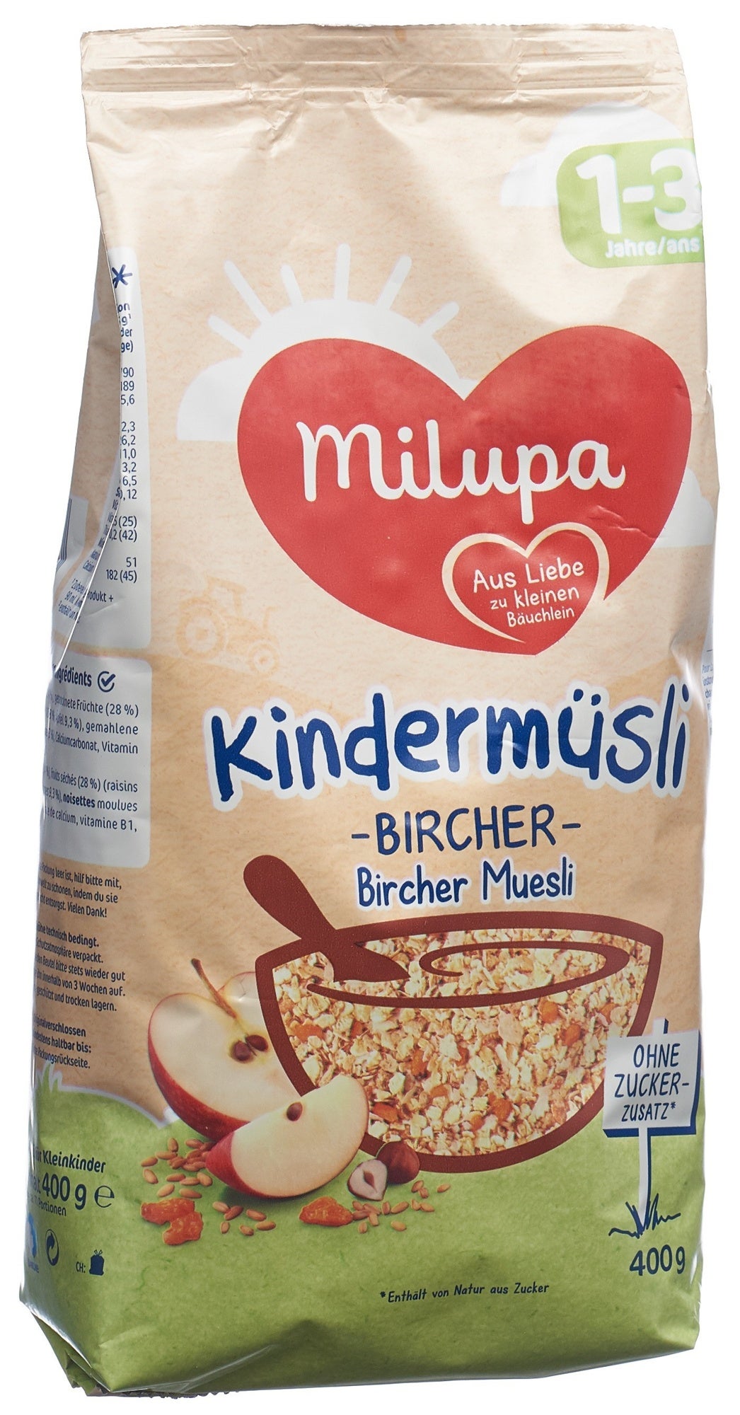 Milupa Kindermüsli zartes Bircher 400g