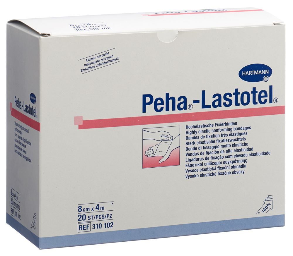 Peha-LASTOTEL Fixierbinden 8cmx4m 20 Stück