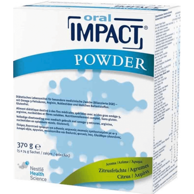 Impact Oral Immunonutrition Plv Citrus 5 Btl 74g Impact Oral Immunonutrition Plv Citrus 5 Btl 74g