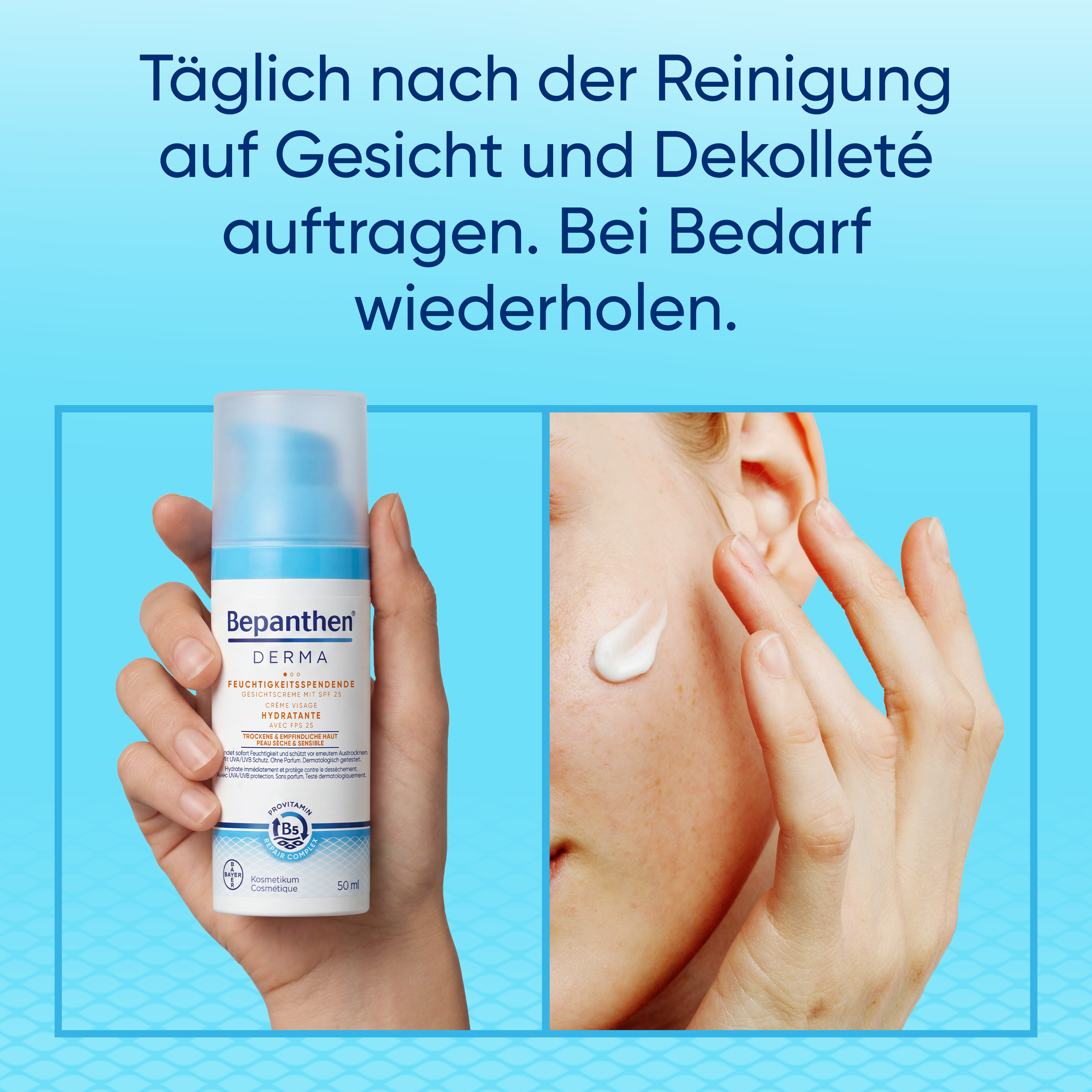 Bepanthen® Derma feuchtigkeitsspendende Gesichtscreme SPF25 50ml