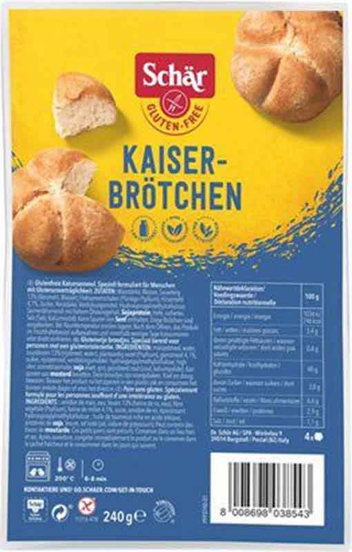 MORGA Kaiserbrötchen glutenfrei 240g MORGA Kaiserbrötchen glutenfrei 240g